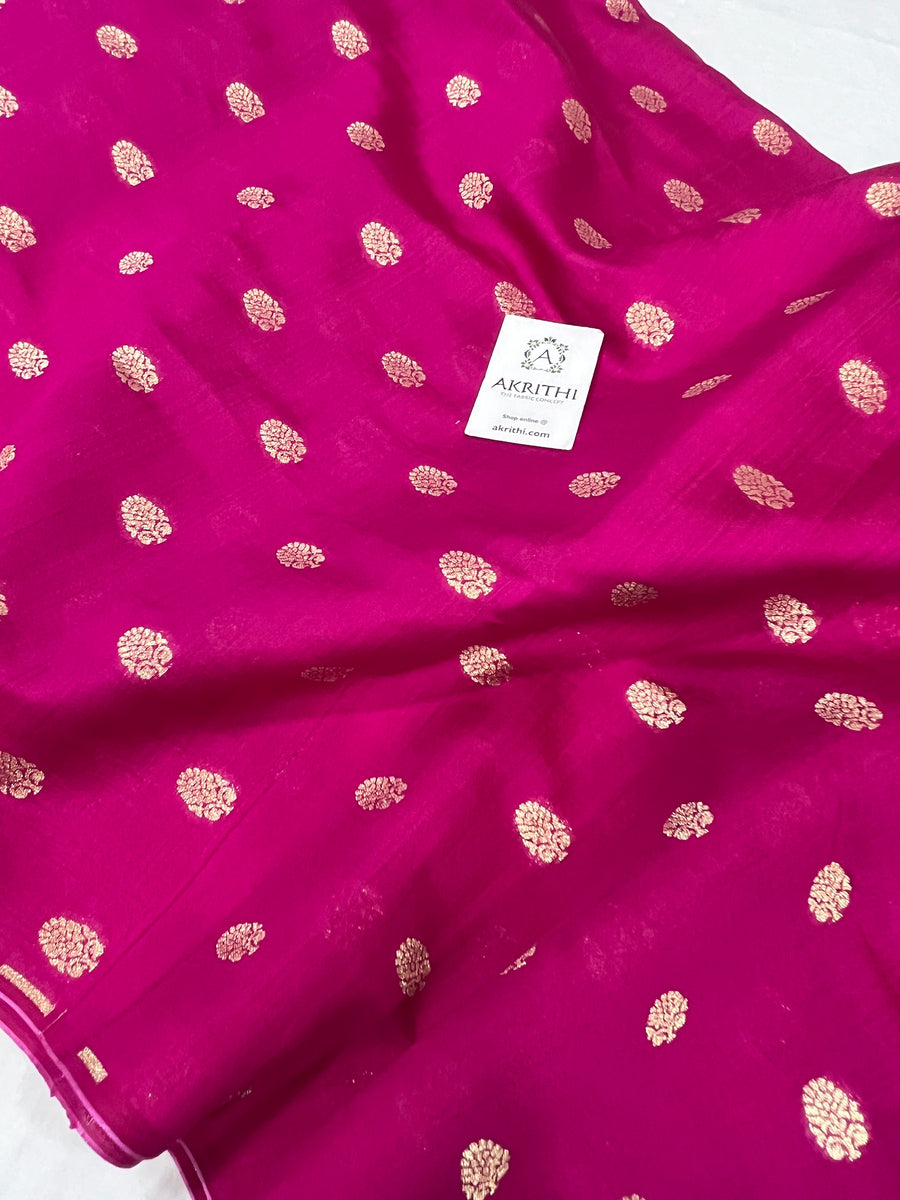 Pure chiniya silk Banarasi brocade fabric