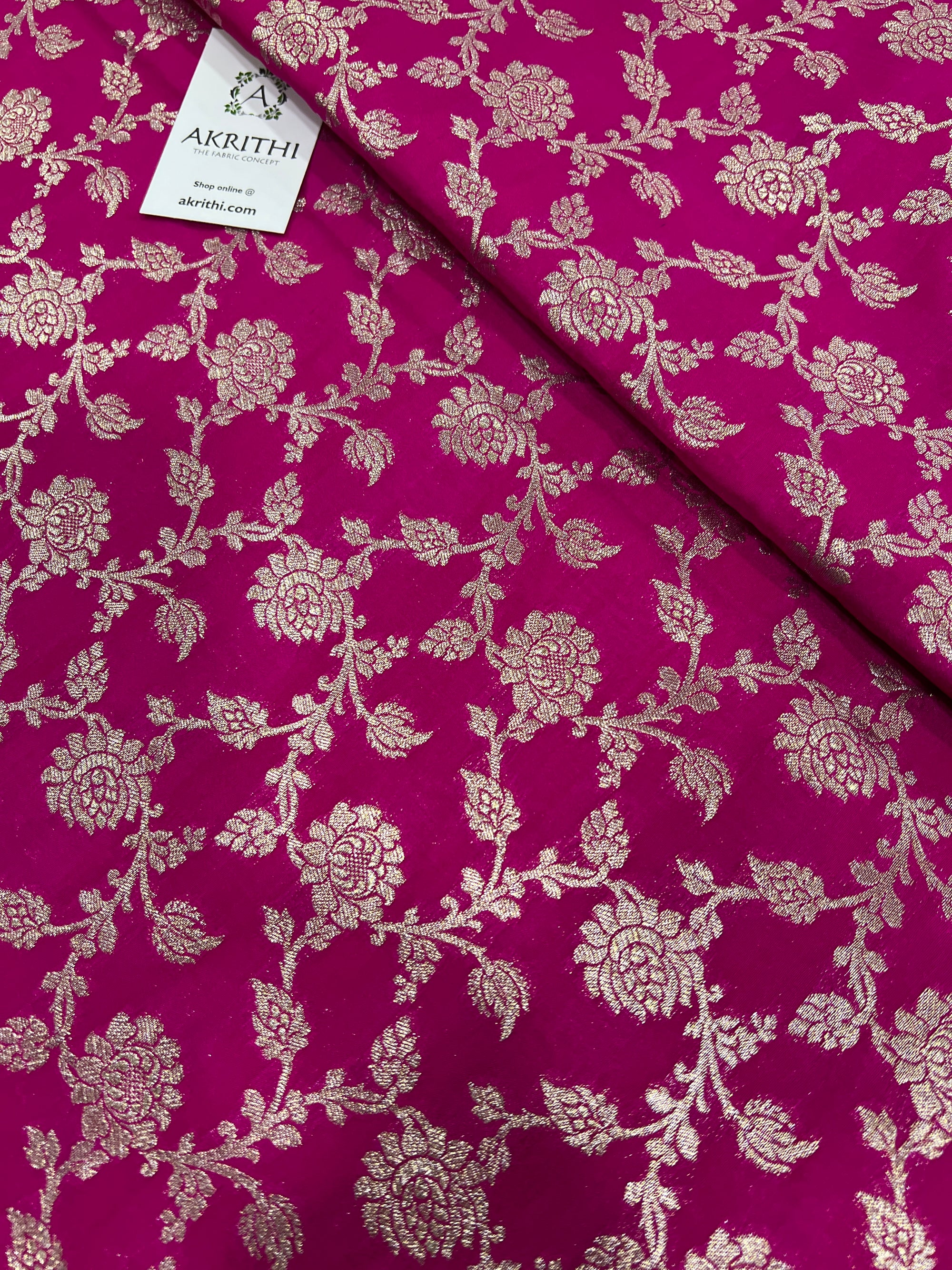 Pure Banarasi brocade fabric