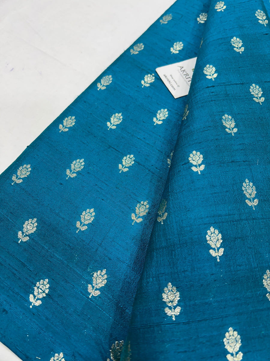 Pure raw silk Banarasi brocade fabric