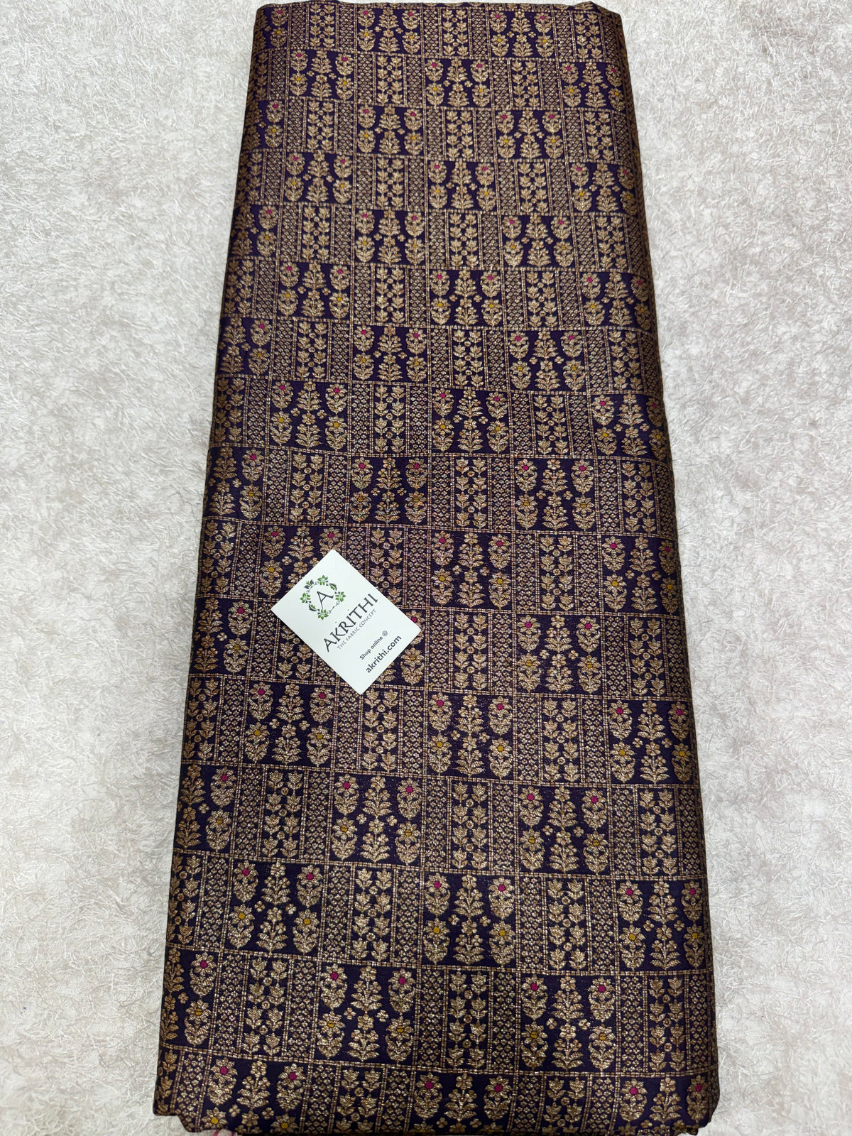 Pure Banarasi brocade antique zari fabric