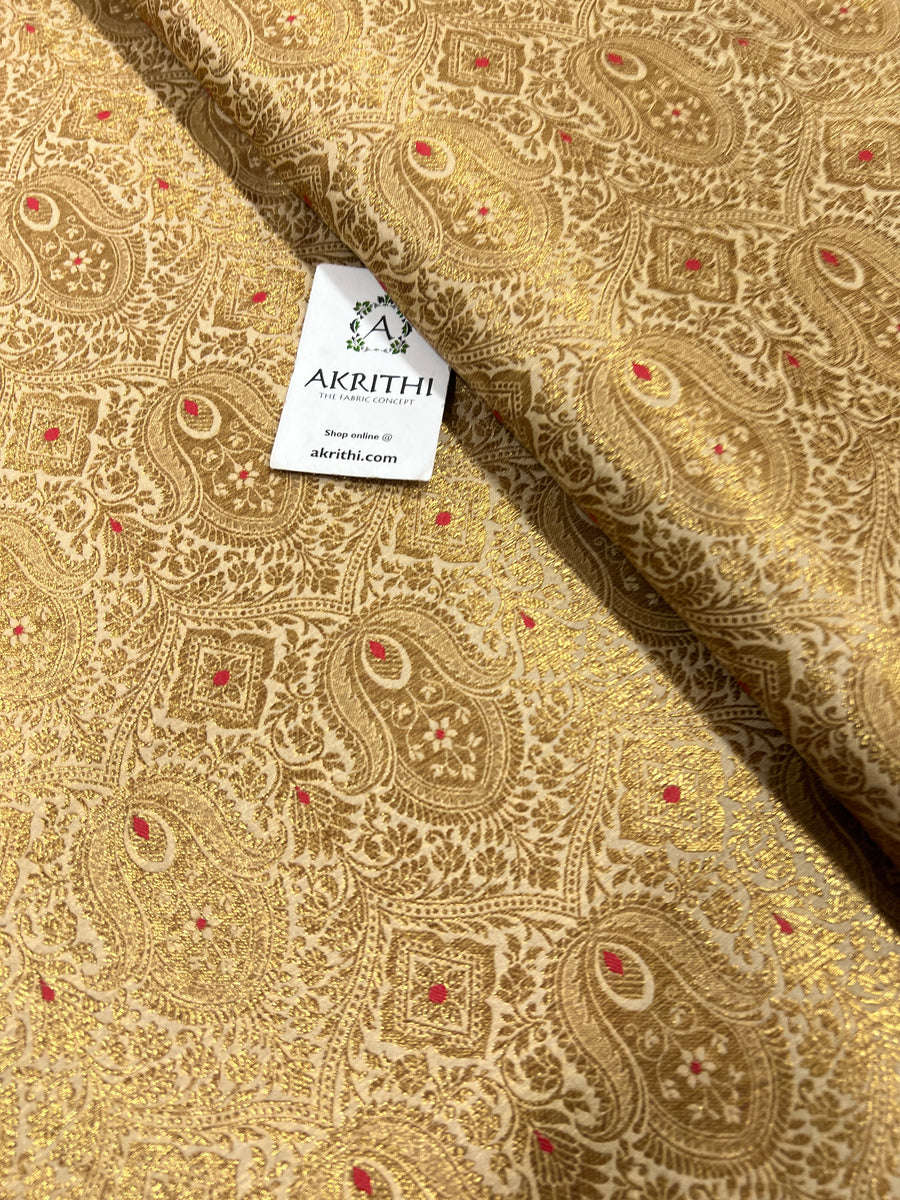 Pure Banarasi brocade fabric