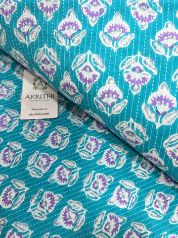 Kantha Printed pure cotton fabric
