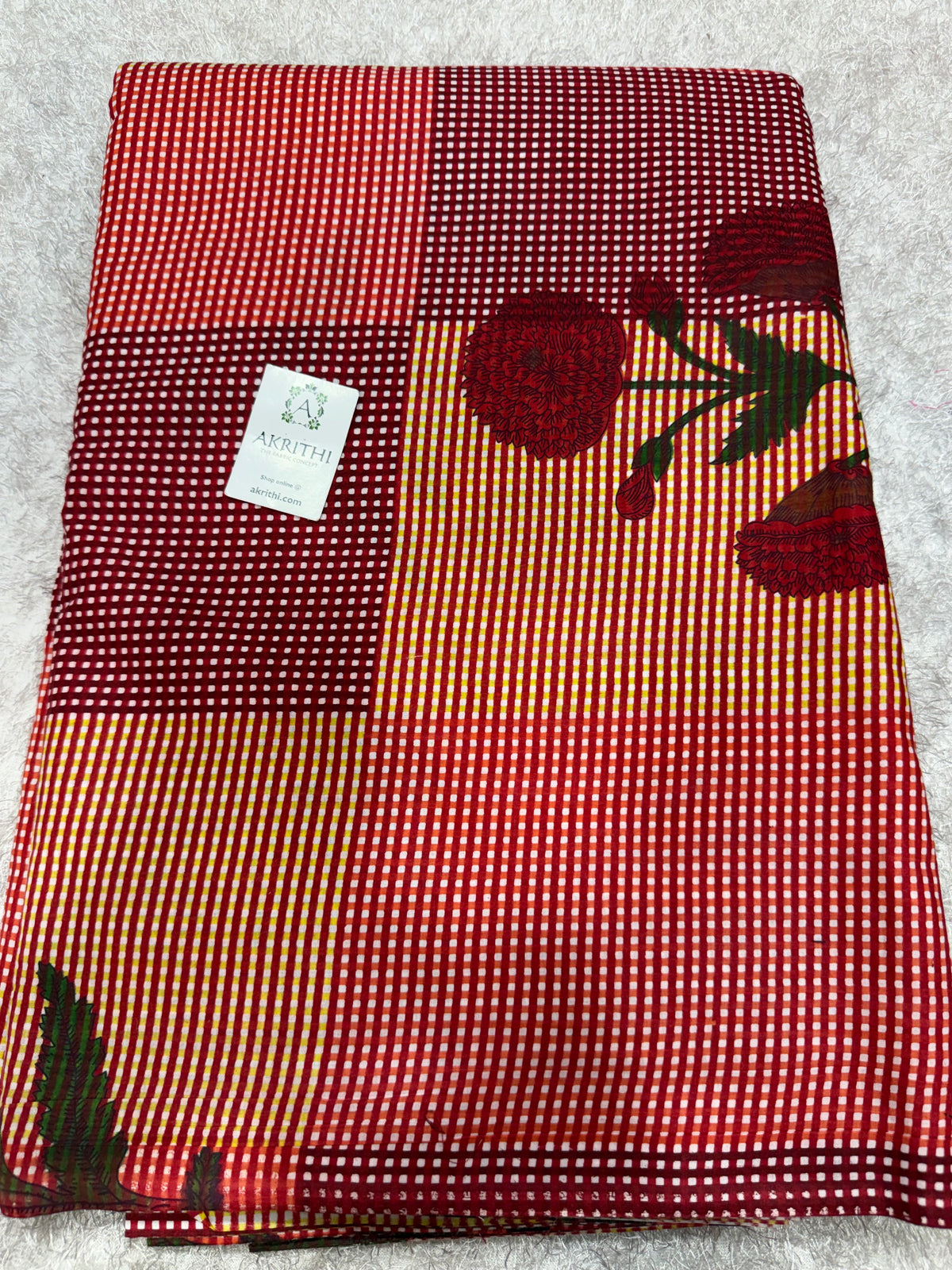 Printed pure cotton fabric