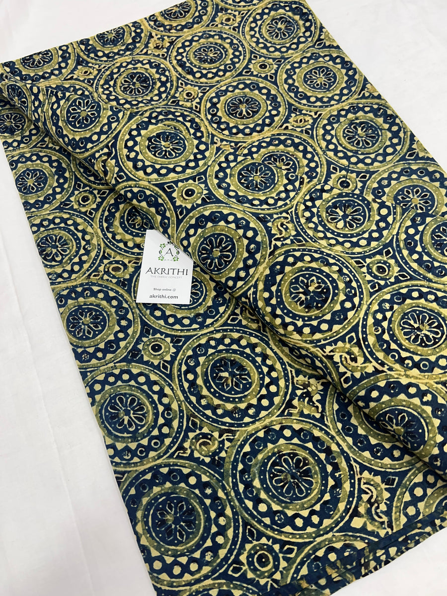 Ajrakh pure cotton fabric