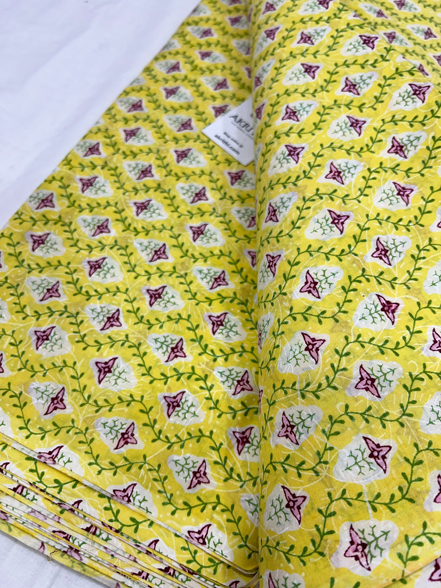 Printed pure cotton fabric