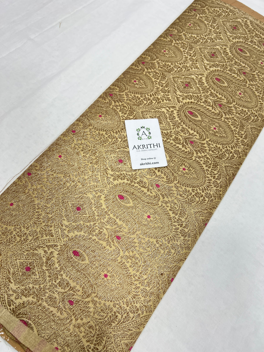 Banarasi brocade fabric antique zari