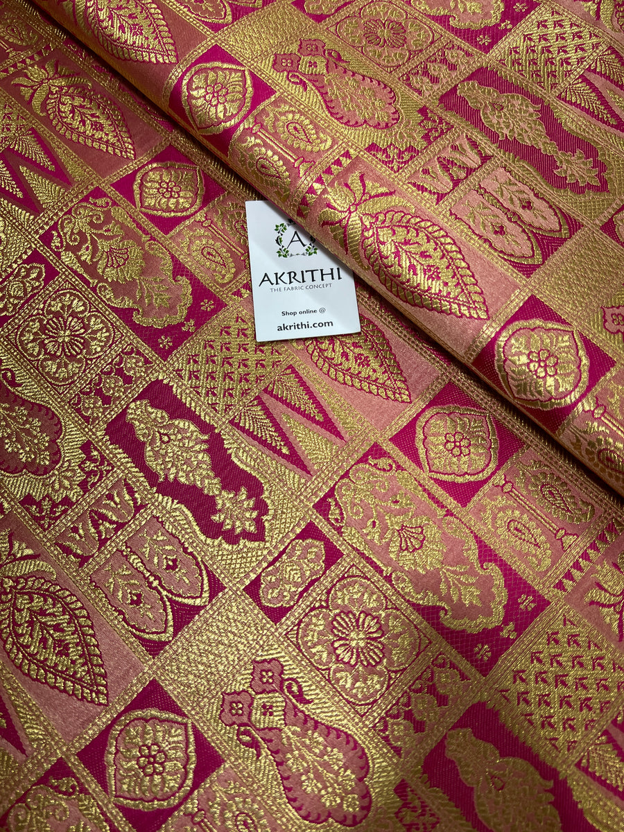 Pure Banarasi brocade fabric