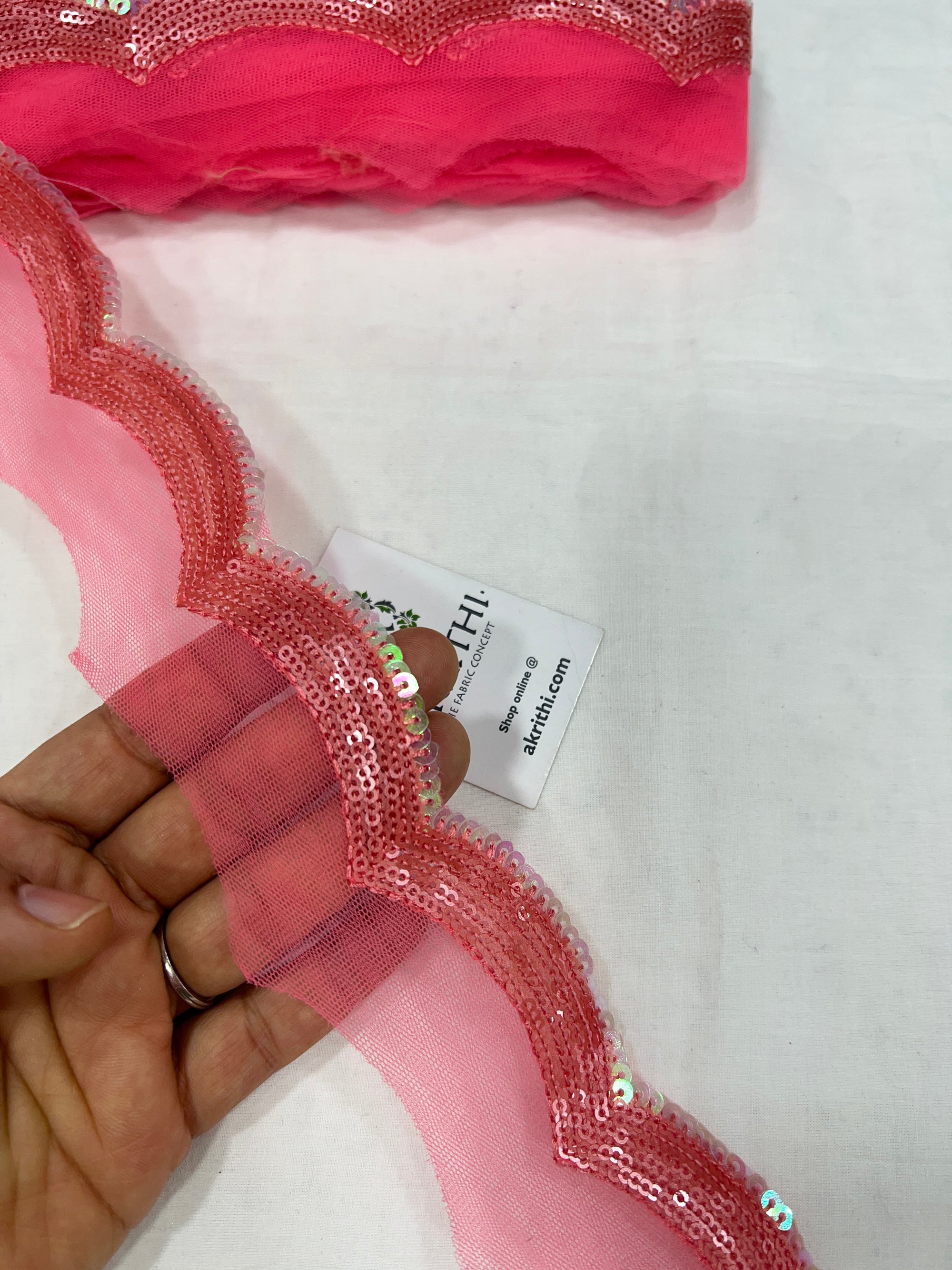 Embroidered lace 9 metres roll