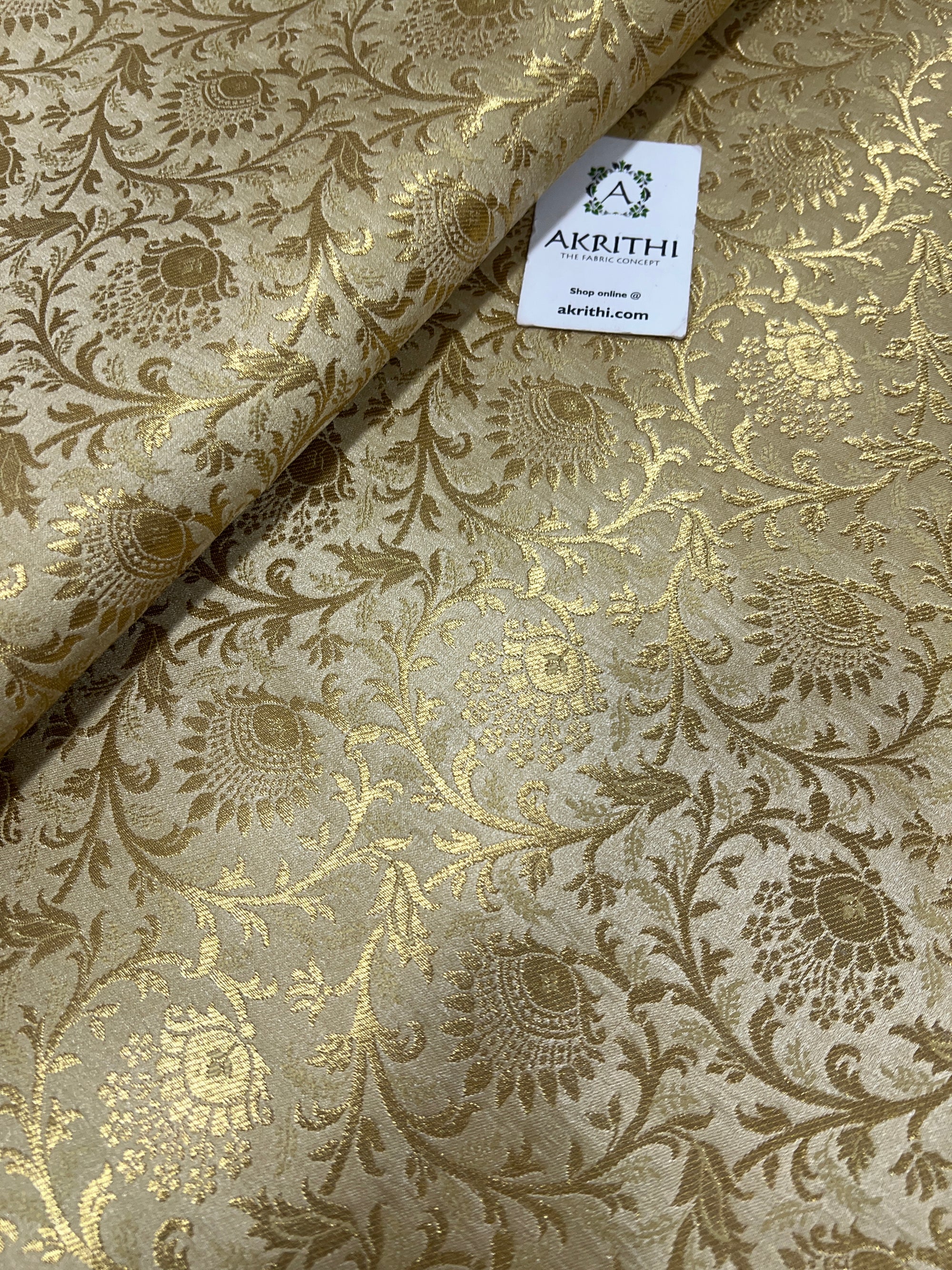 Pure Banarasi brocade fabric