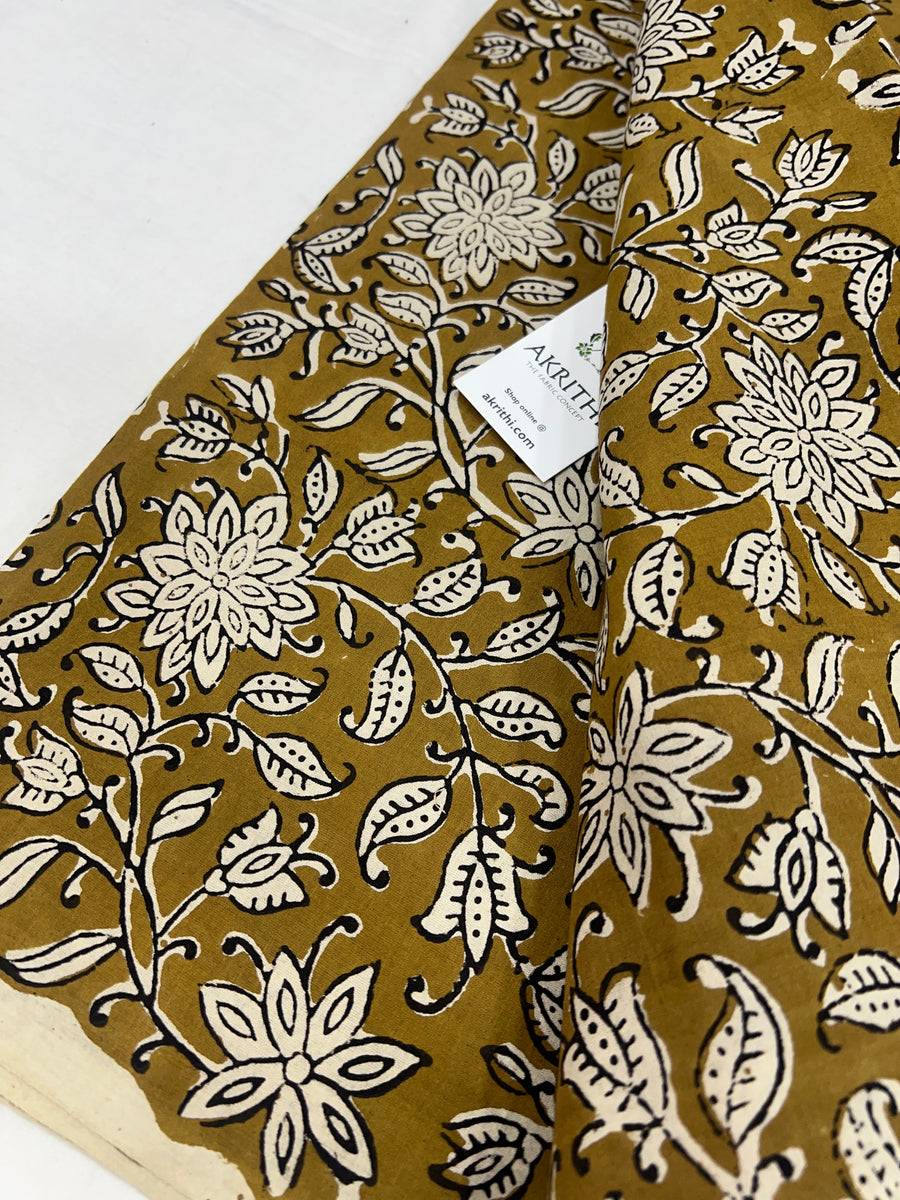 Hand block Printed pure cotton fabric