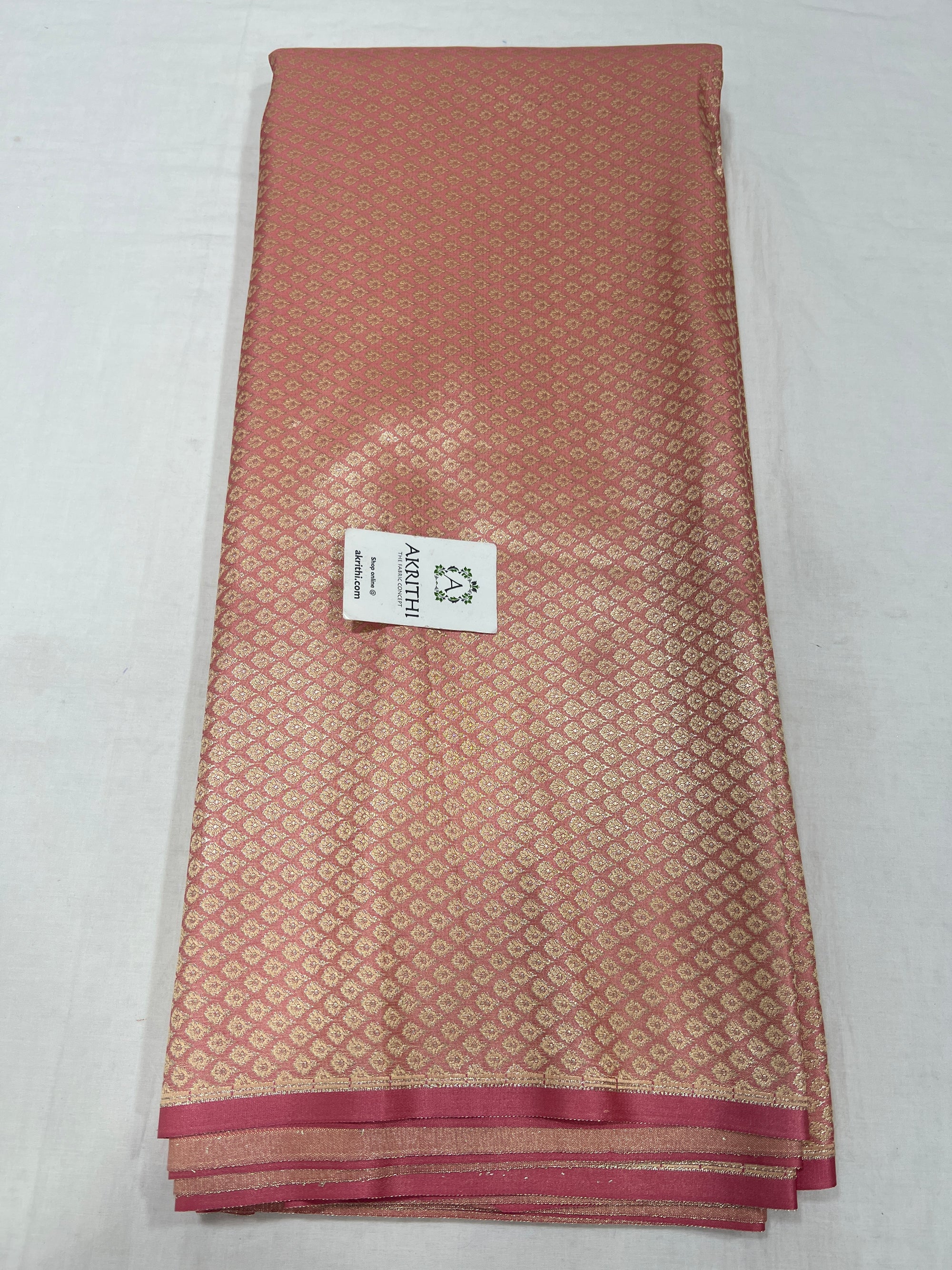 Pure Banarasi brocade fabric 80 cms cut