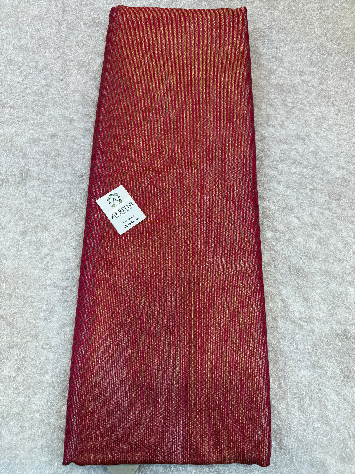 Pure Banarasi brocade striped antique zari fabric