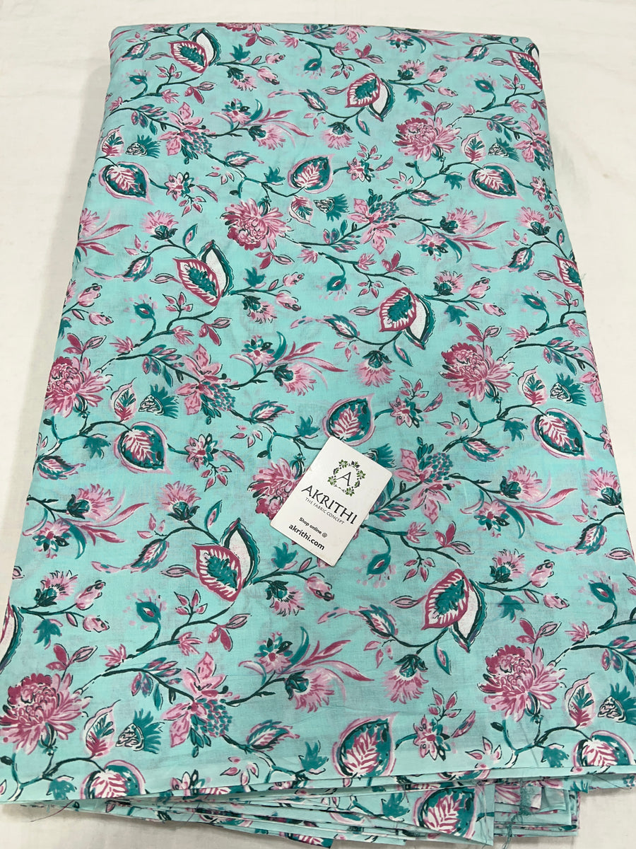 Printed pure cotton fabric