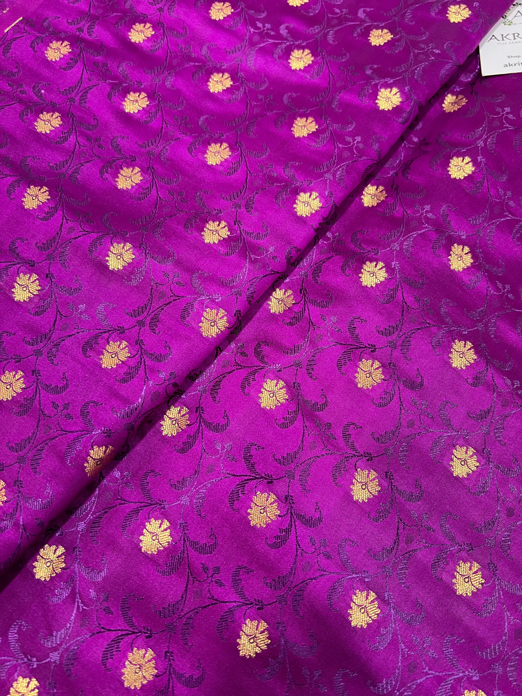 Pure Banarasi brocade fabric