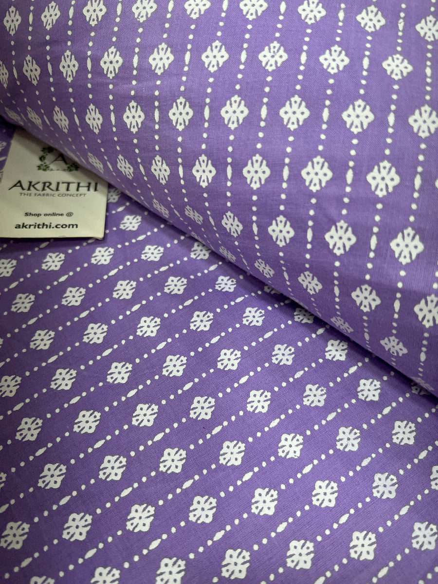 Printed pure cotton fabric