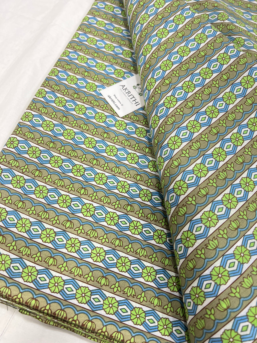 Printed pure cotton fabric