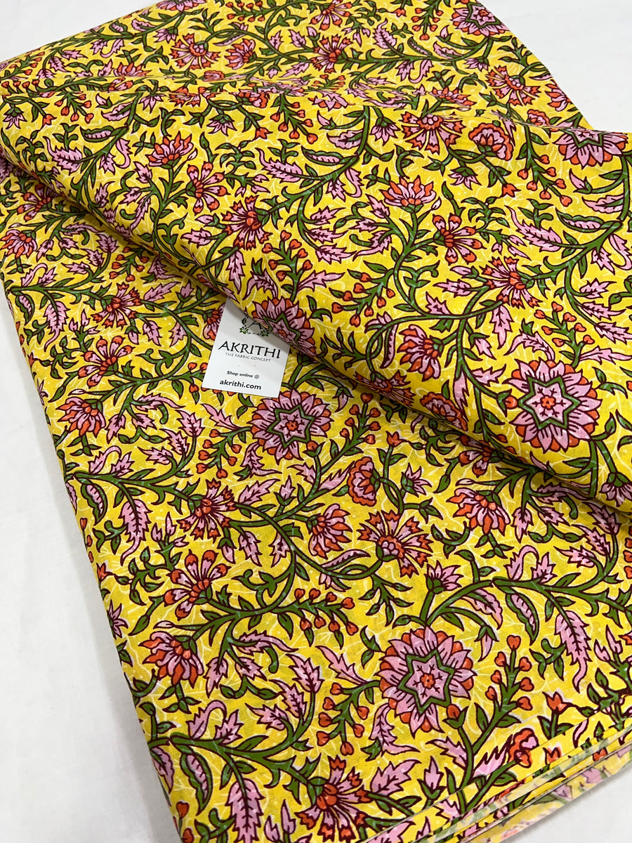 Printed pure cotton fabric