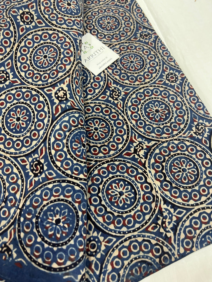 Ajrakh Printed pure cotton fabric