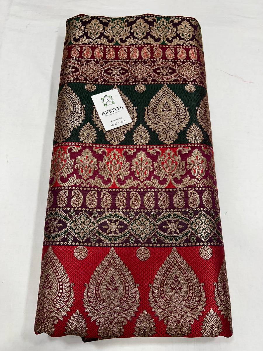 Pure Banarasi brocade fabric