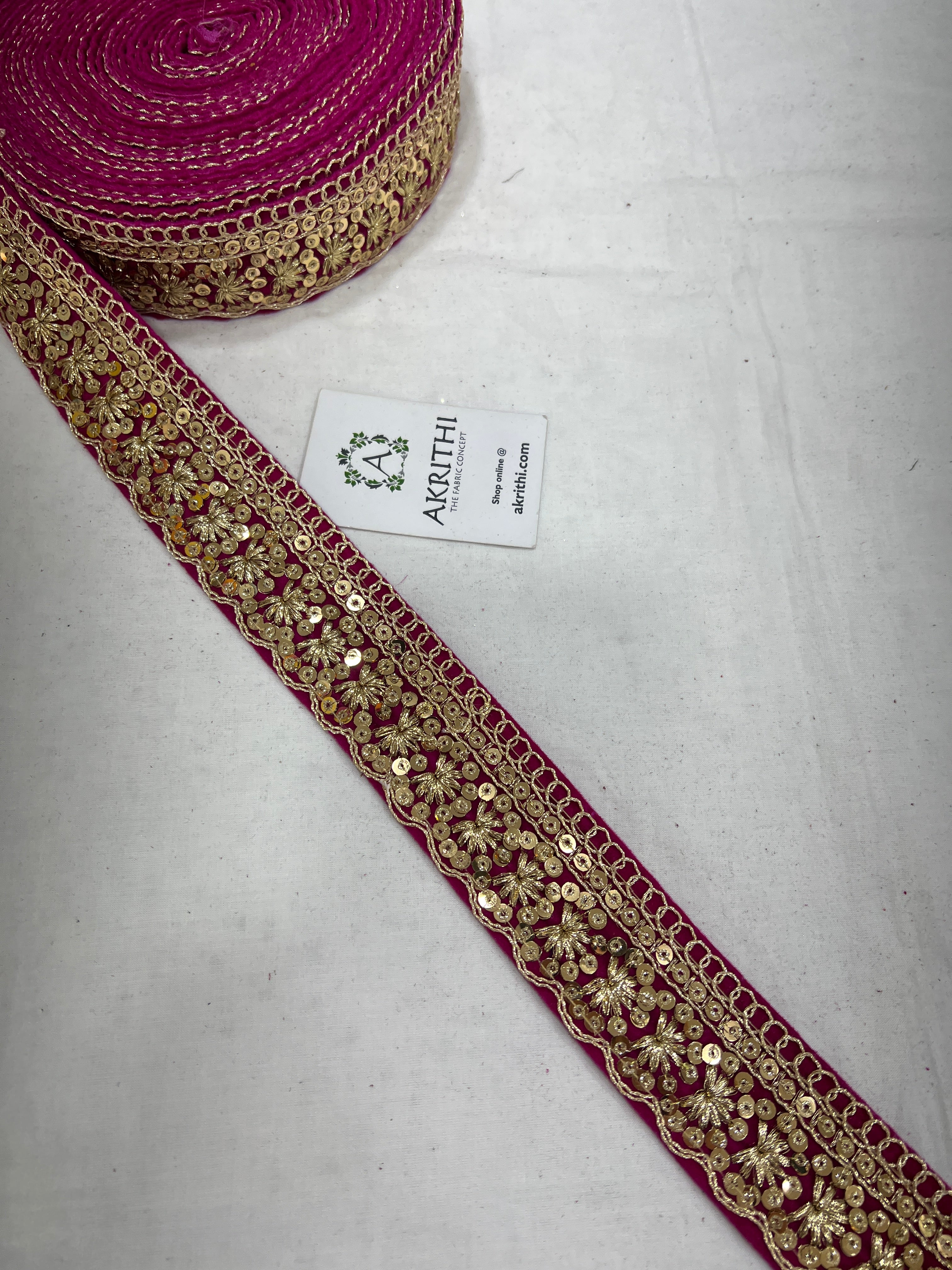 Buy Indian Embroidered saree Laces and Trims , Saree Border online ...