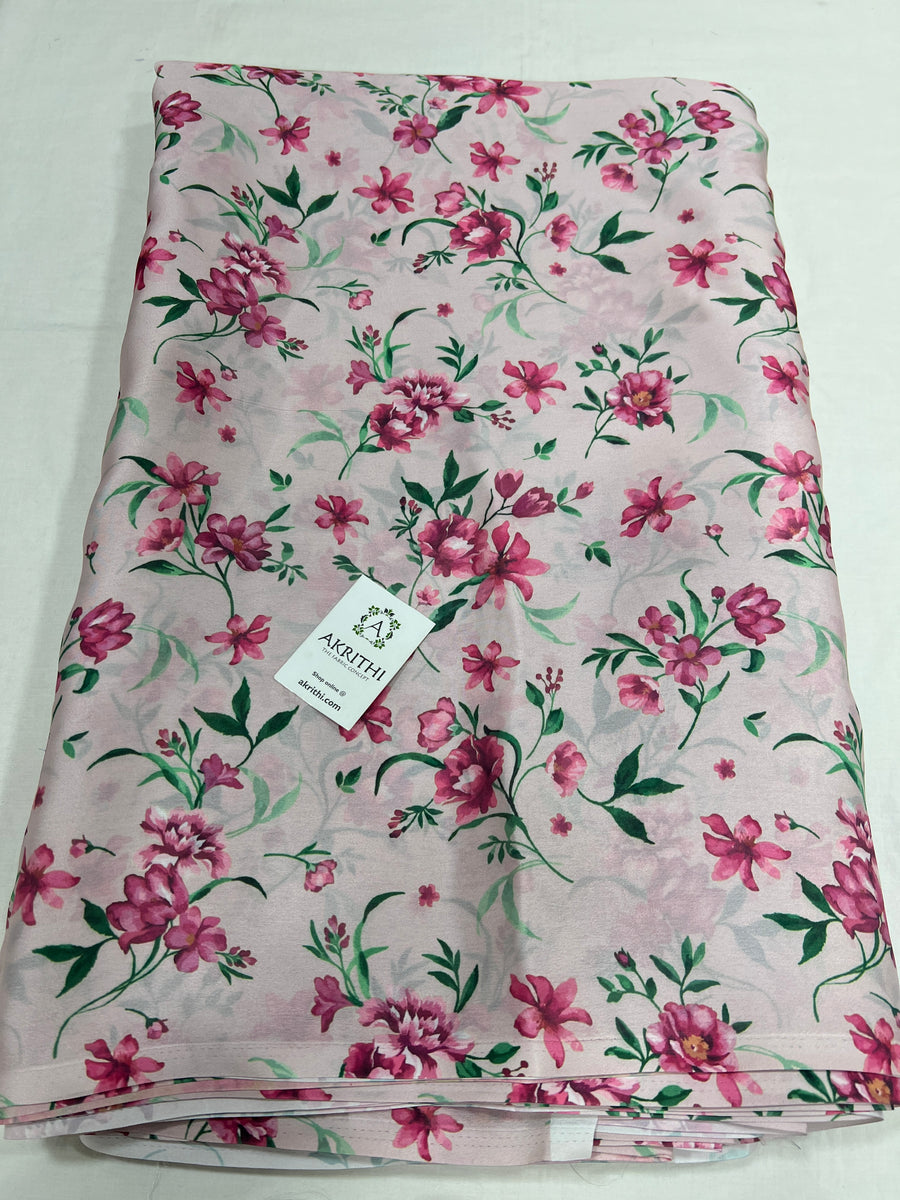 Digital  printed satin georgette fabric