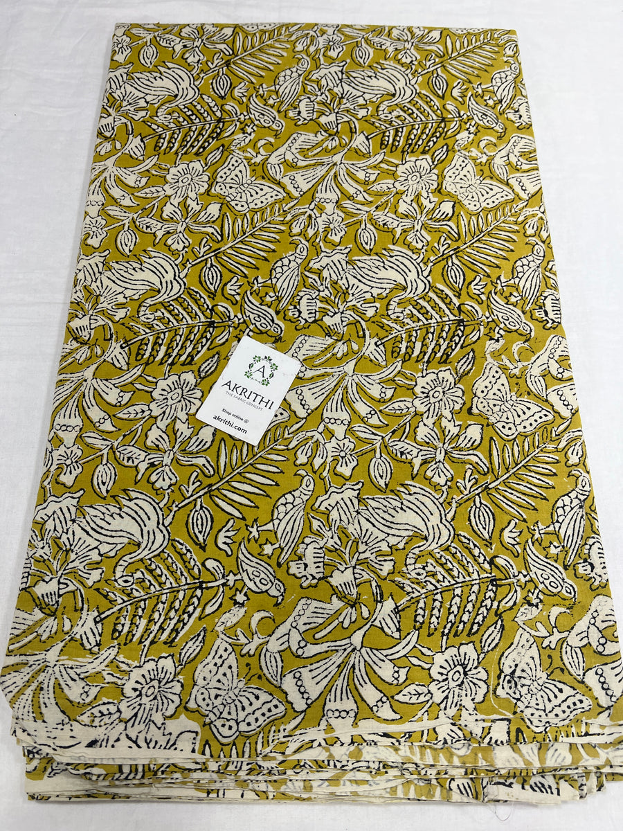 Hand block Printed pure cotton fabric