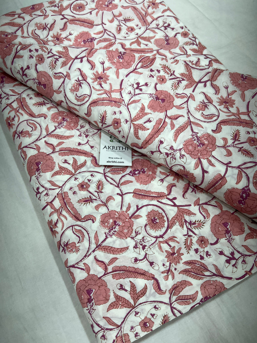 Printed pure cotton fabric