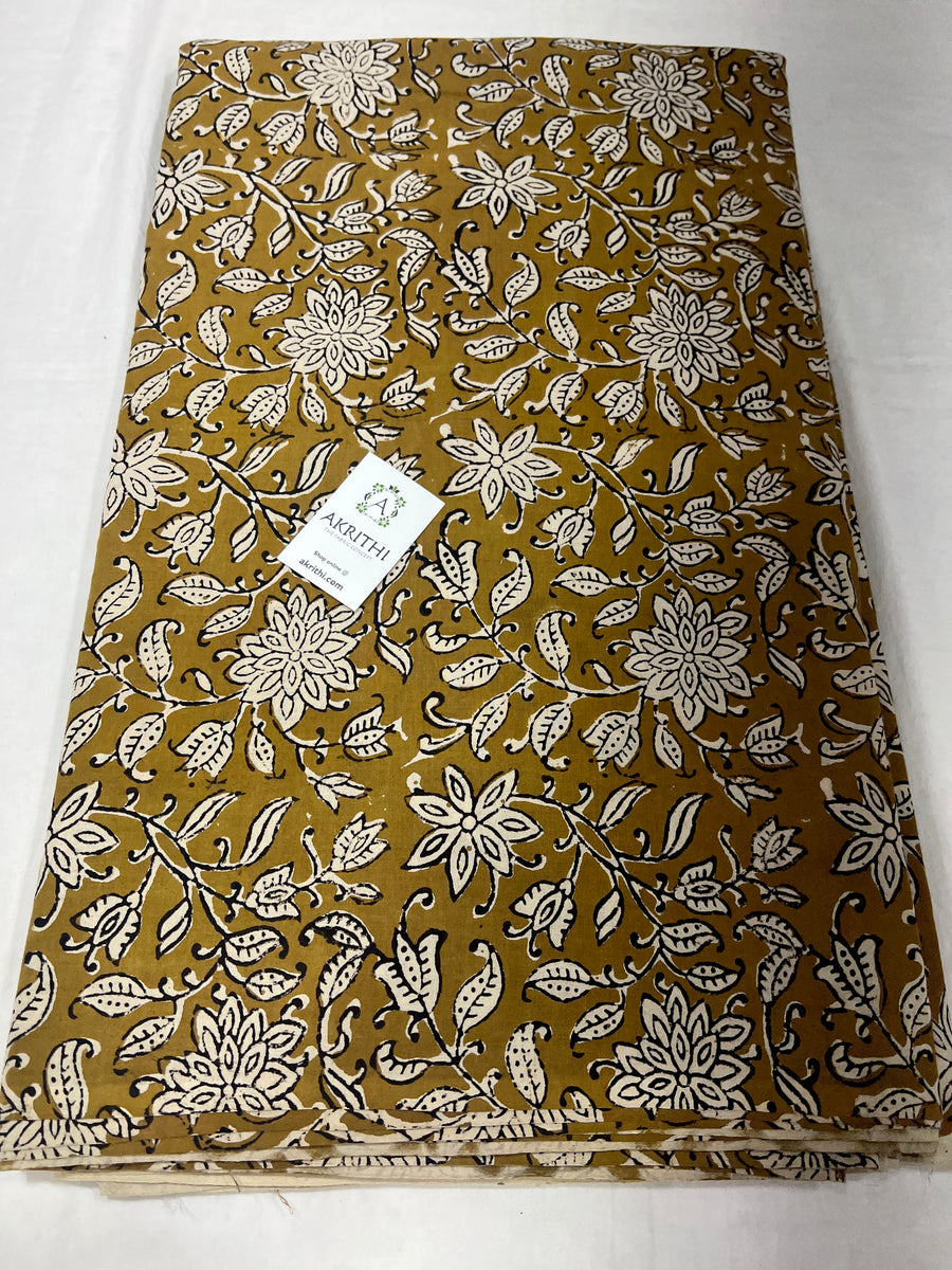 Hand block Printed pure cotton fabric