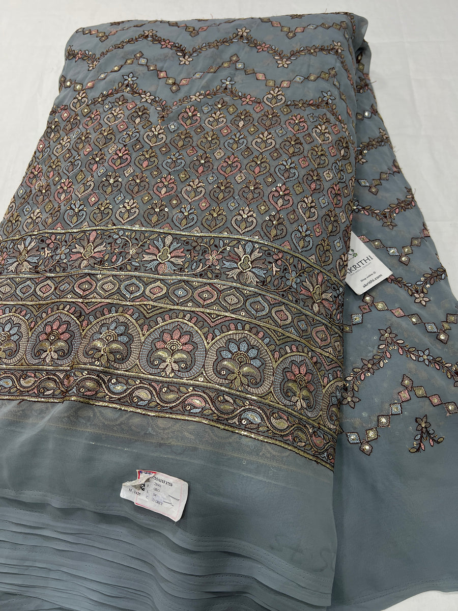 Embroidered Georgette fabric