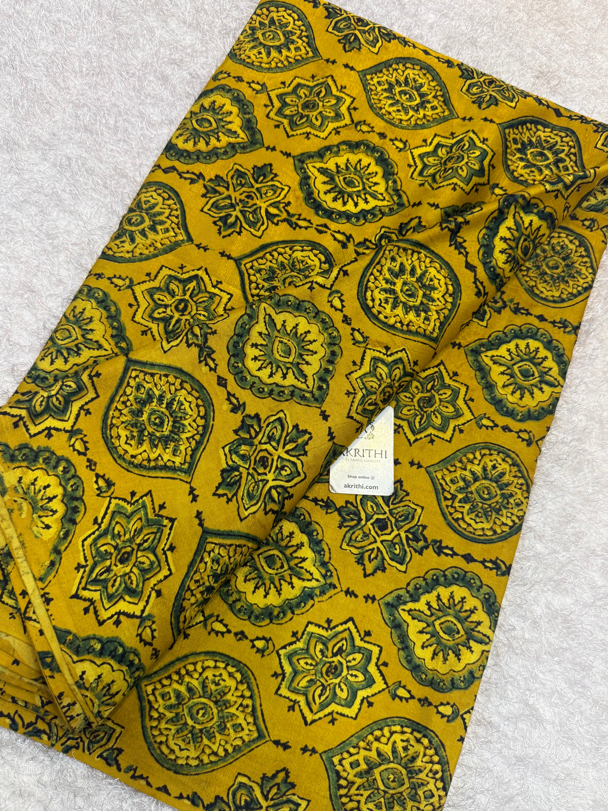 Ajrakh pure mashru silk fabric
