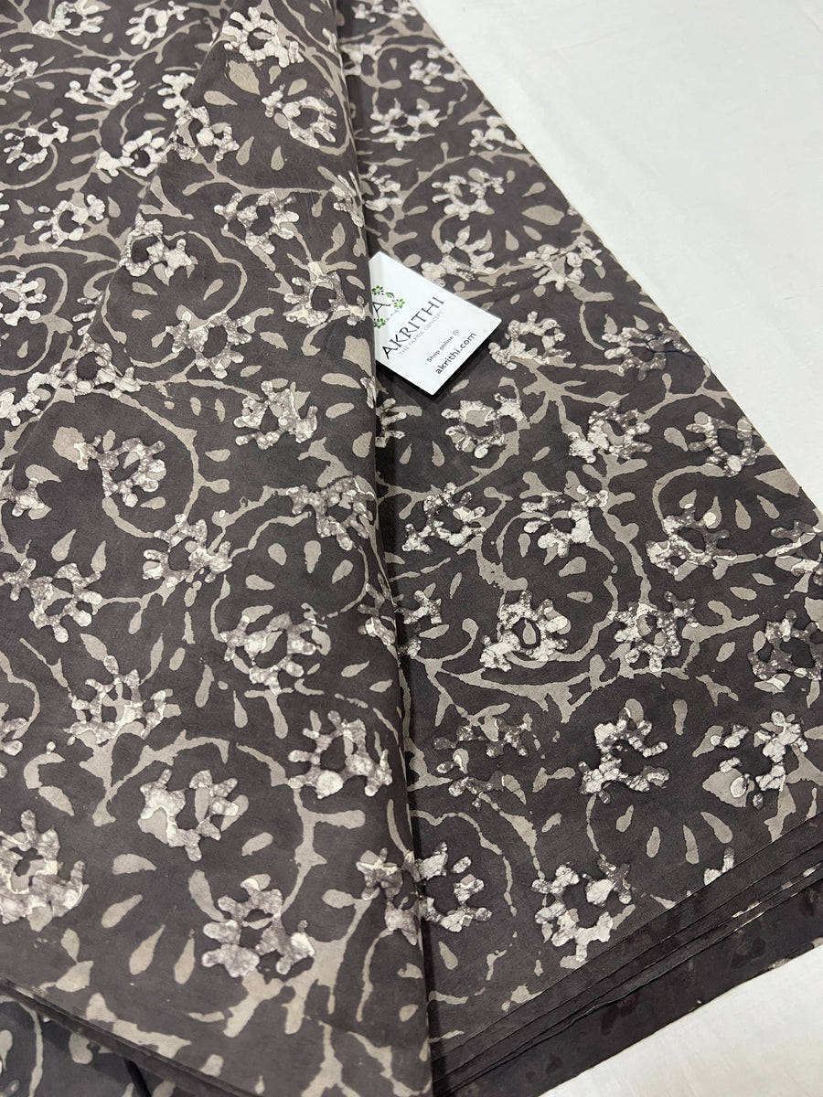 Dabu block Printed pure cotton fabric