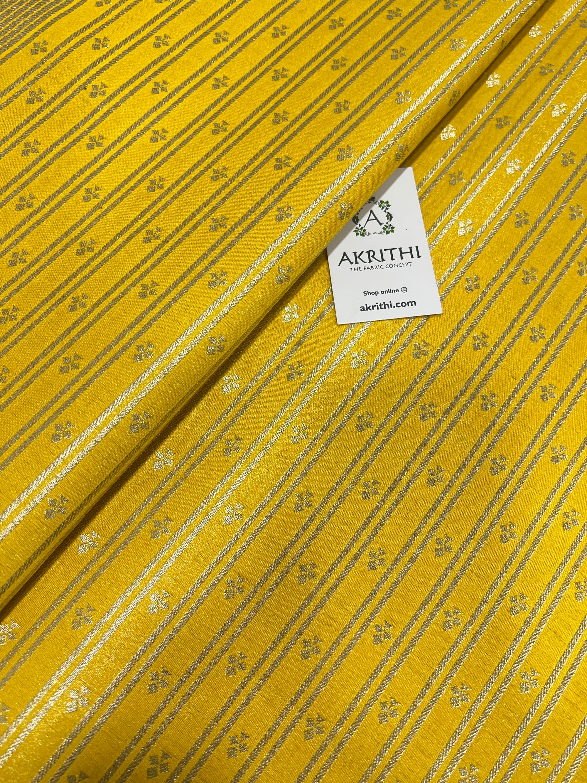 Pure Banarasi brocade fabric