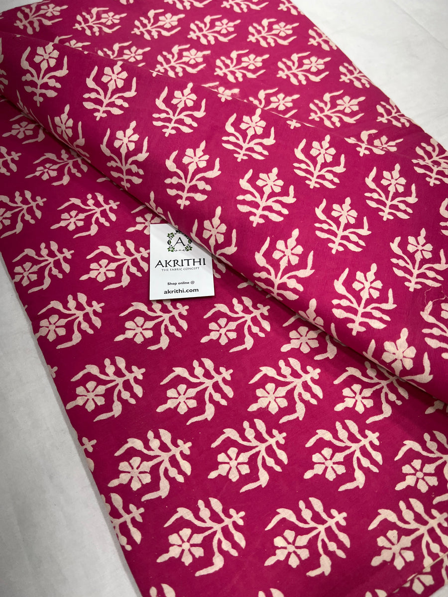 Dabu block Printed pure cotton fabric