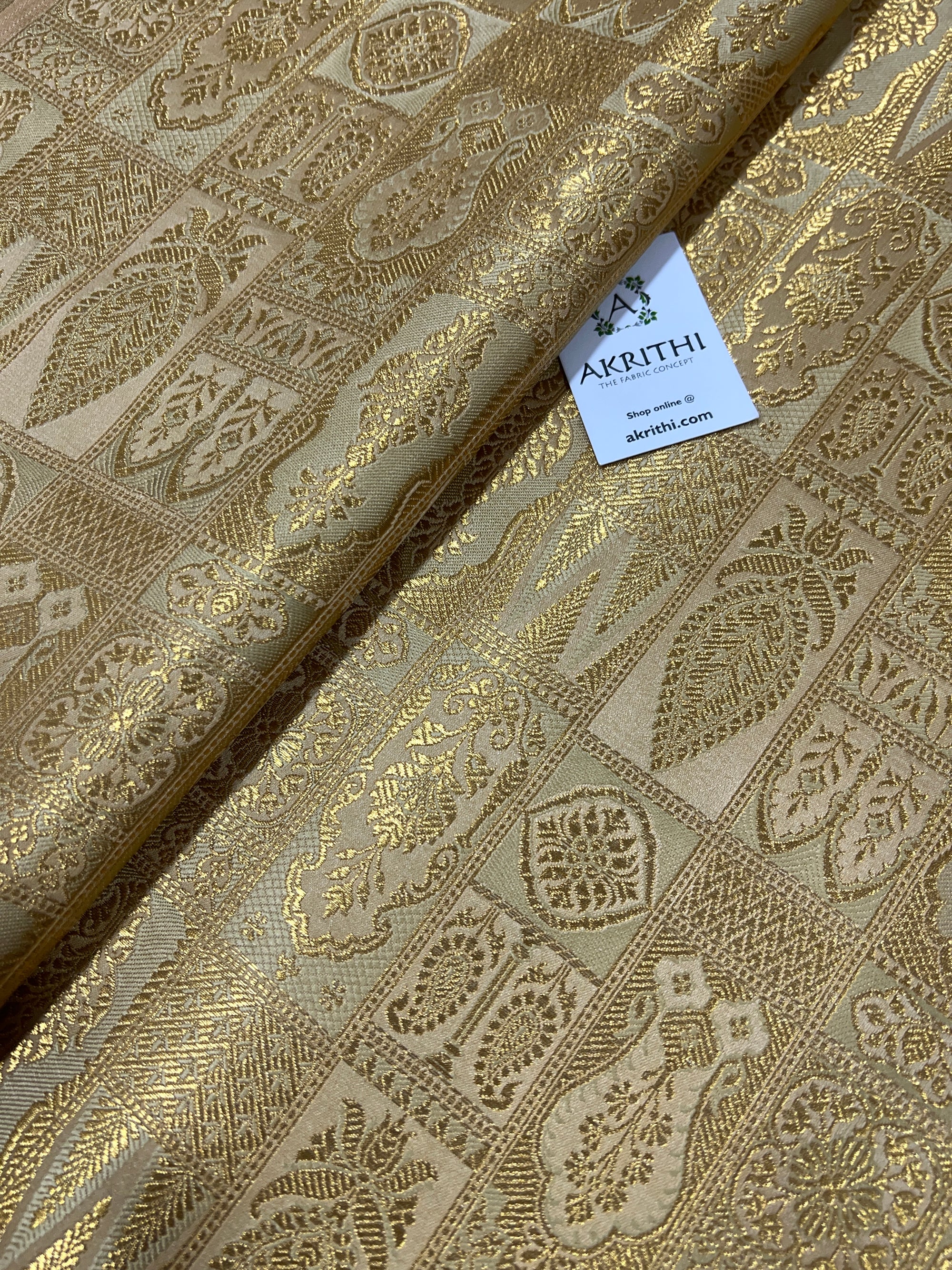 Pure Banarasi brocade fabric