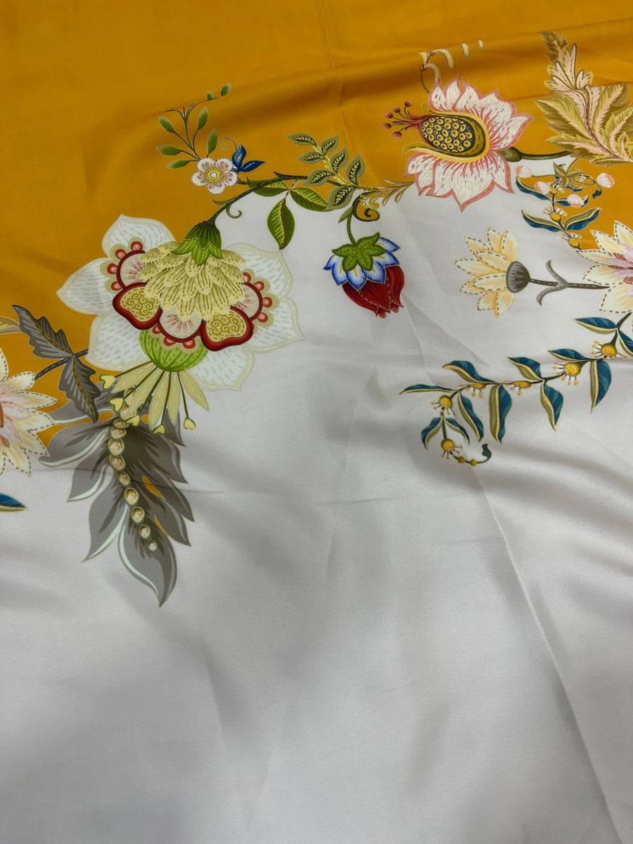 Digital printed modal satin fabric