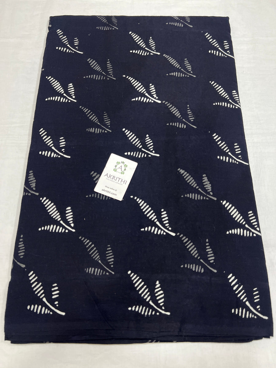 Hand block Printed pure cotton fabric