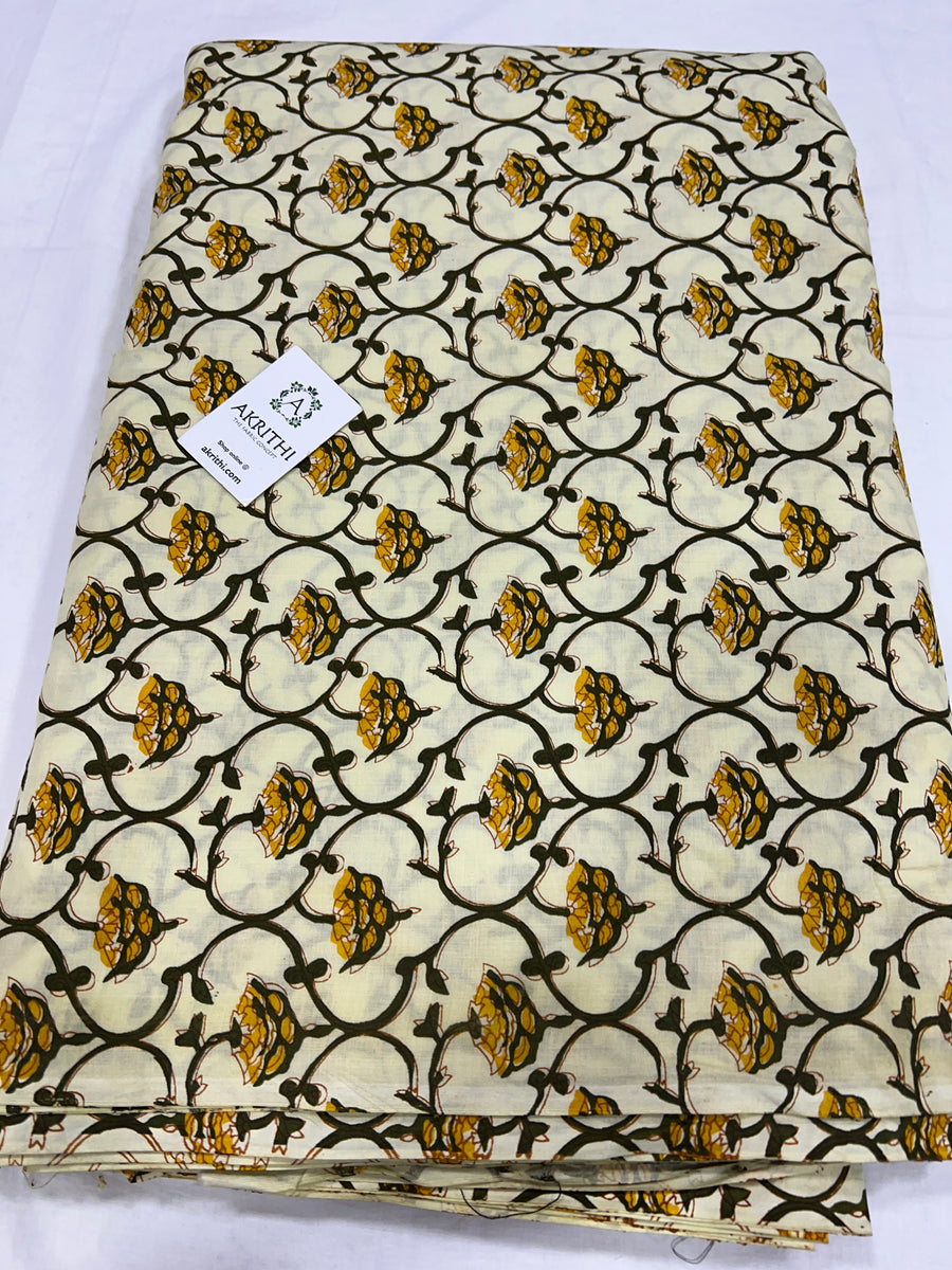 Printed pure cotton fabric