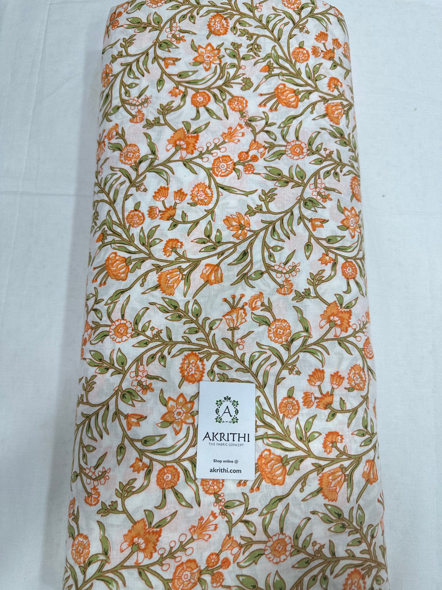 Printed pure cotton fabric