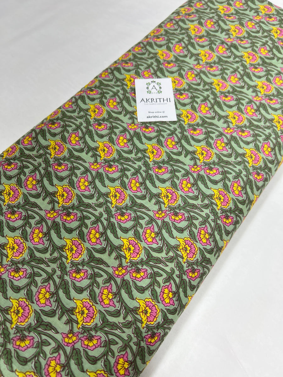 Printed pure cotton fabric