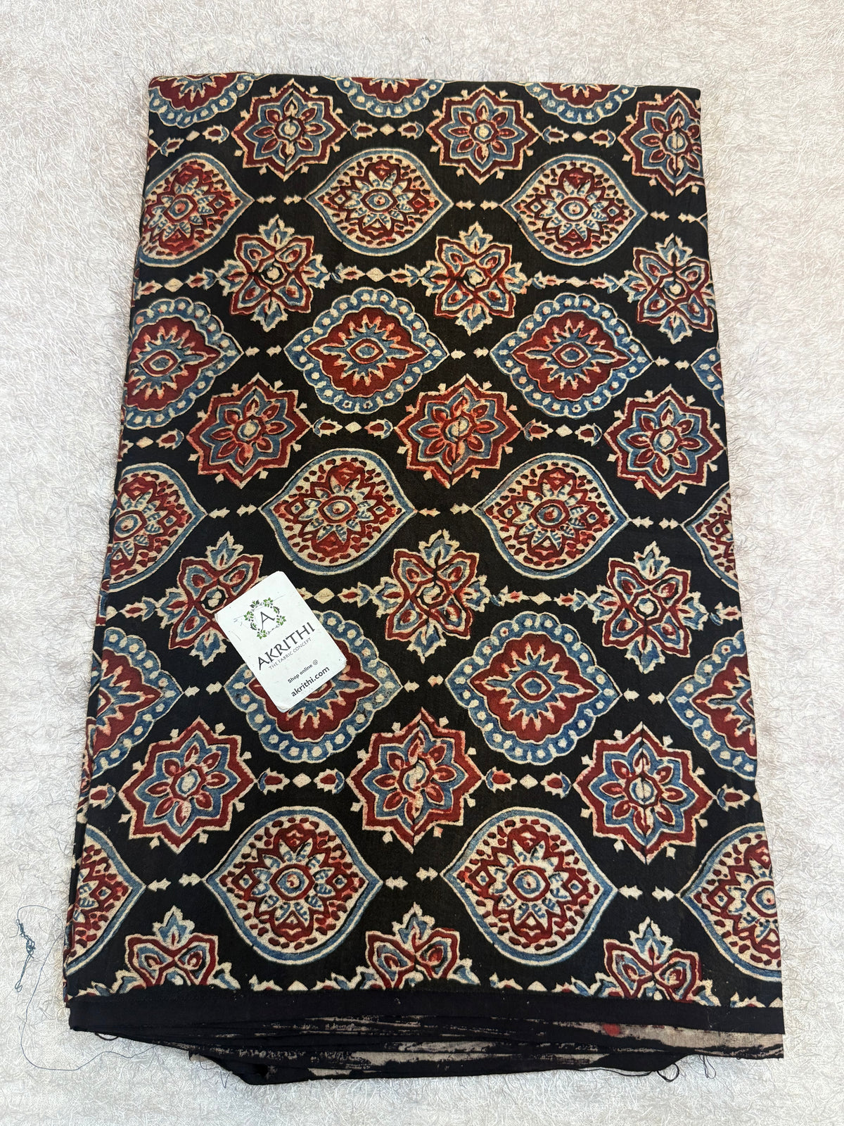 Ajrakh pure mashru silk fabric