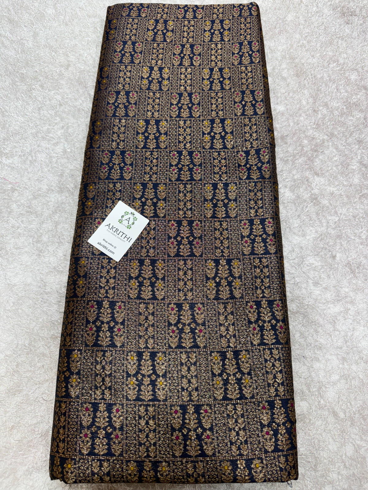 Pure Banarasi brocade antique zari fabric