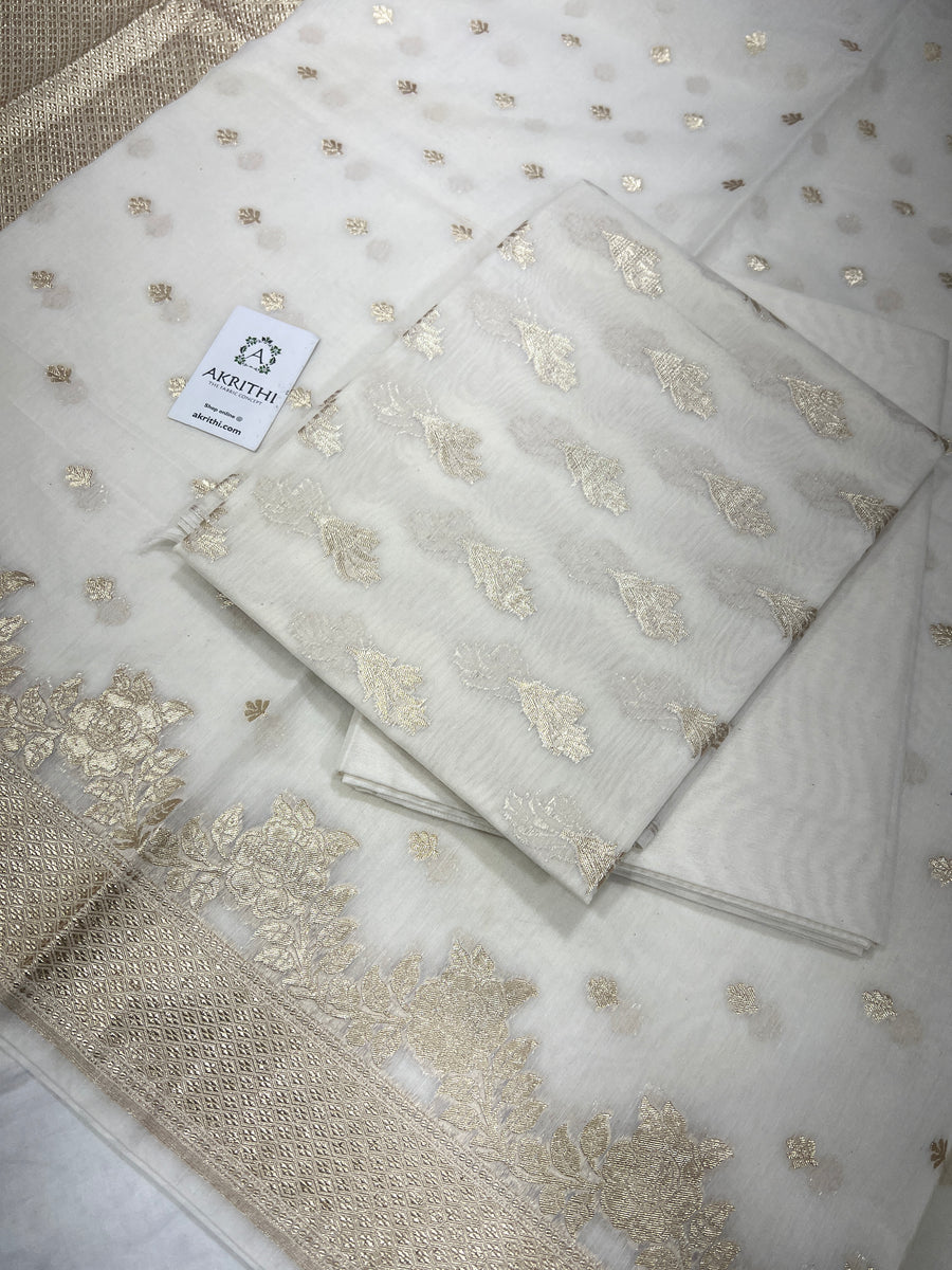 SUPERFINE CHANDERI SUIT WITH DUPATTA