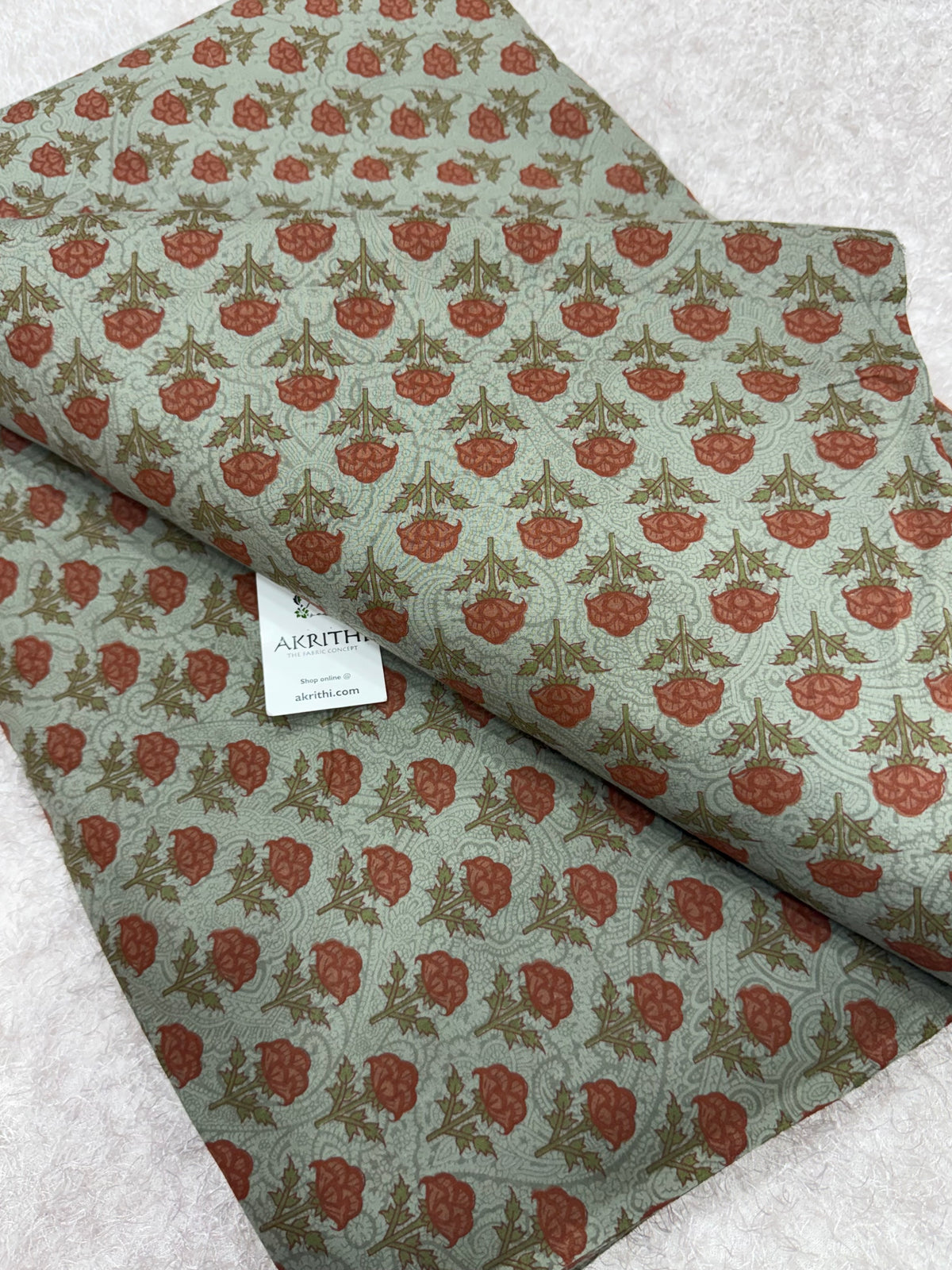 Printed pure cotton fabric
