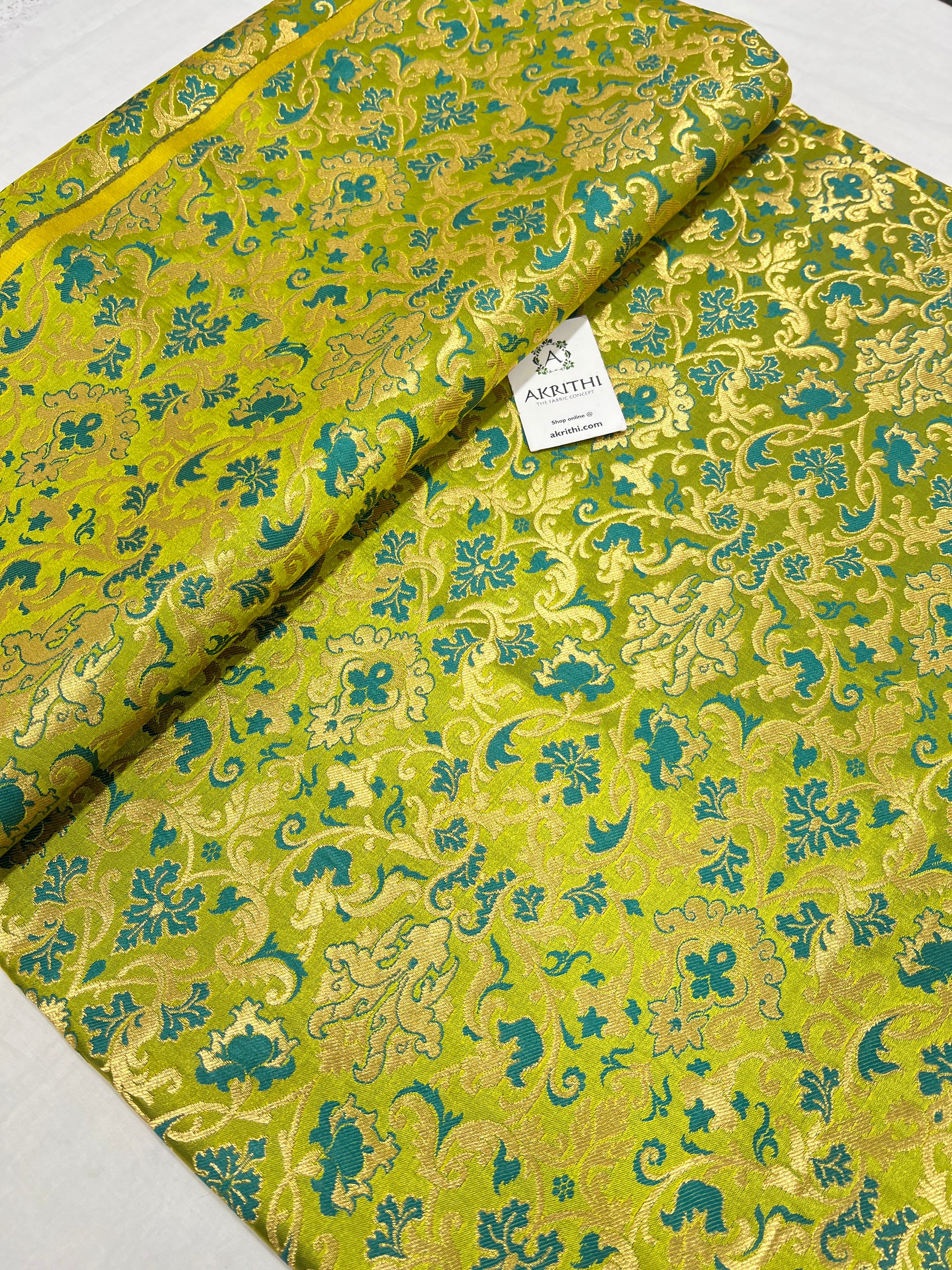 Pure Banarasi brocade fabric