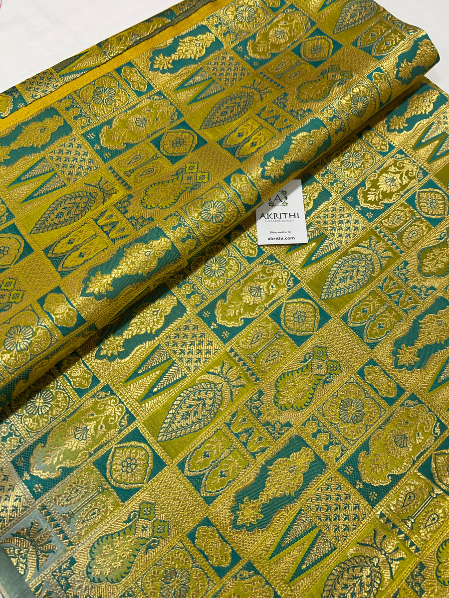 Pure Banarasi brocade fabric