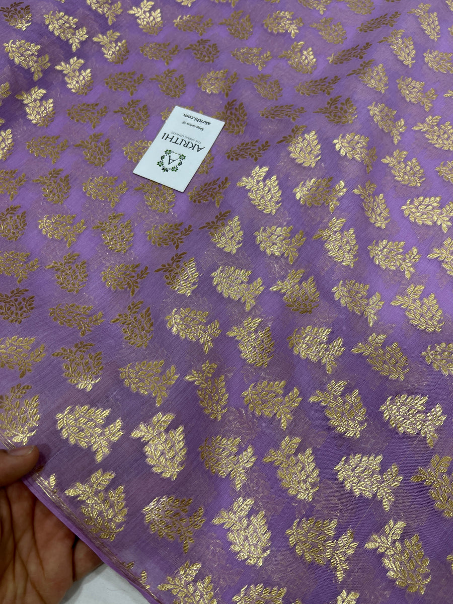 Banarasi chanderi cotton  lurex fabric