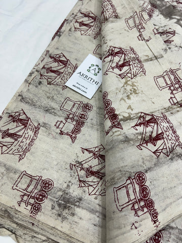 Dabu Printed pure cotton fabric