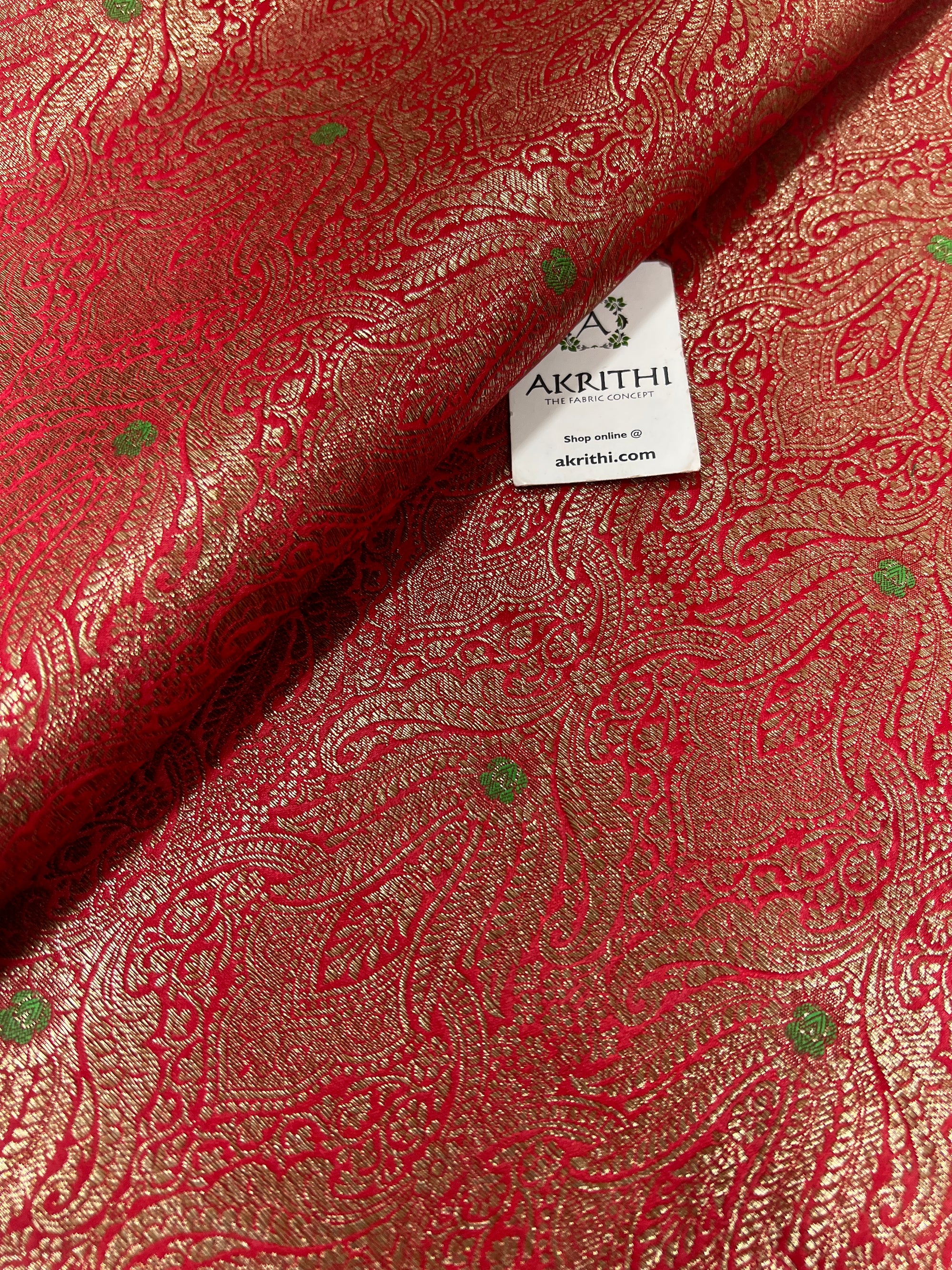 Pure Banarasi brocade fabric