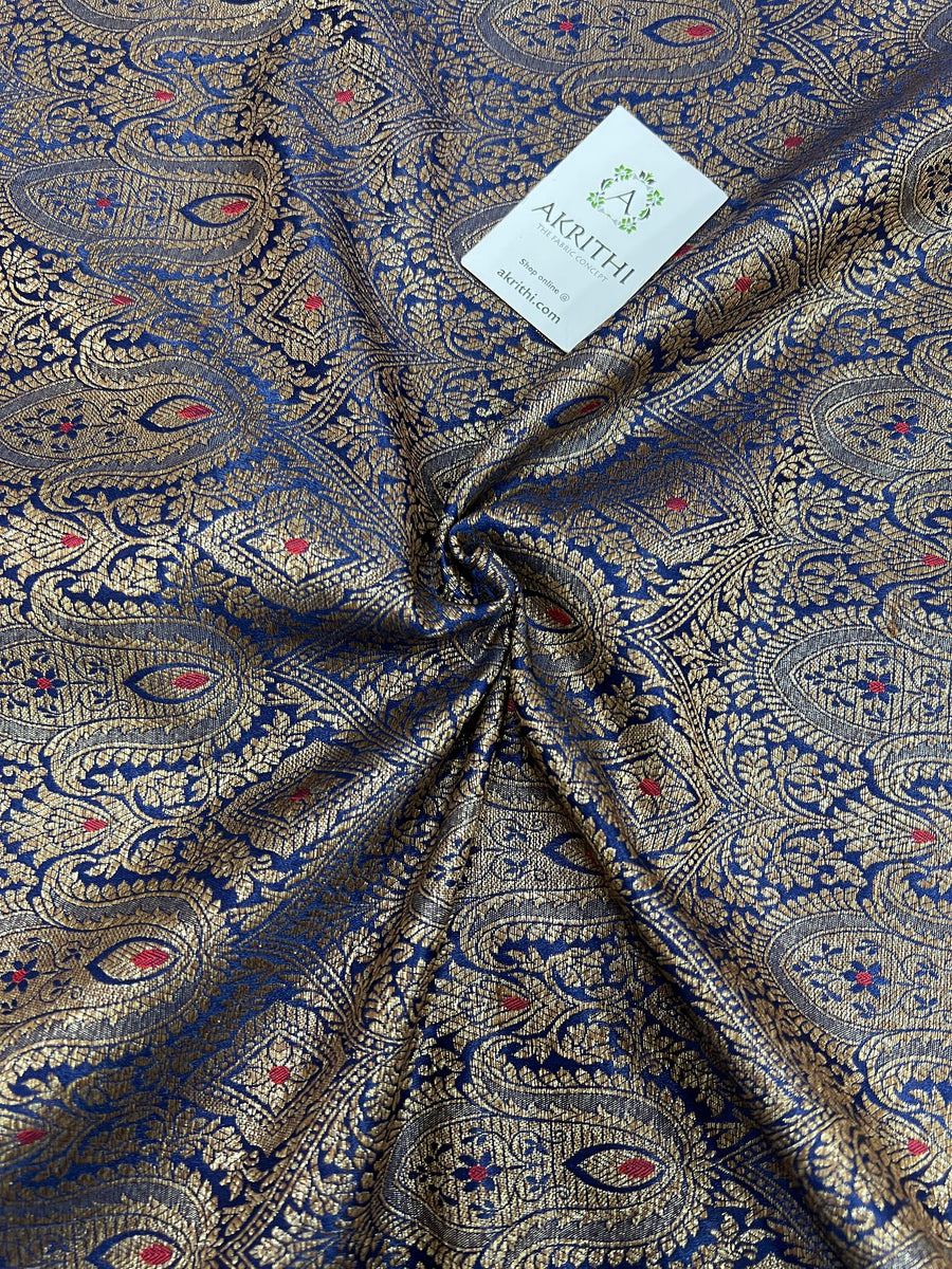 Banarasi brocade fabric antique zari