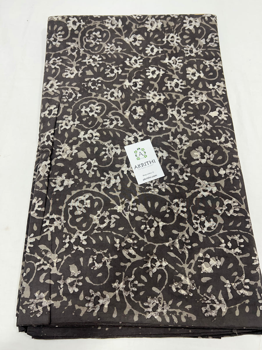 Dabu block Printed pure cotton fabric